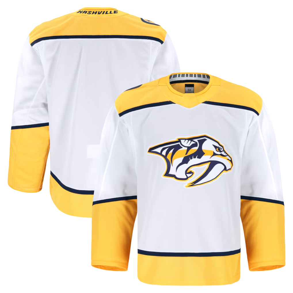 Elroe N.Predators White Away Authentic Pro Jerseys