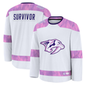 Elroe N.Predators White Hockey Fights Cancer Survivor Practice Jerseys