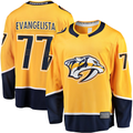 Elroe N.Predators #77 Luke Evangelista Gold Premier Breakaway Player Jerseys