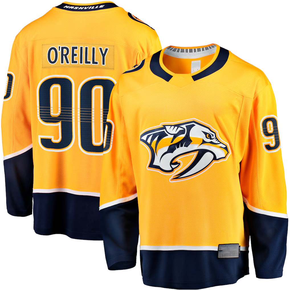 Elroe N.Predators #90 Ryan O'Reilly Gold Breakaway Jerseys