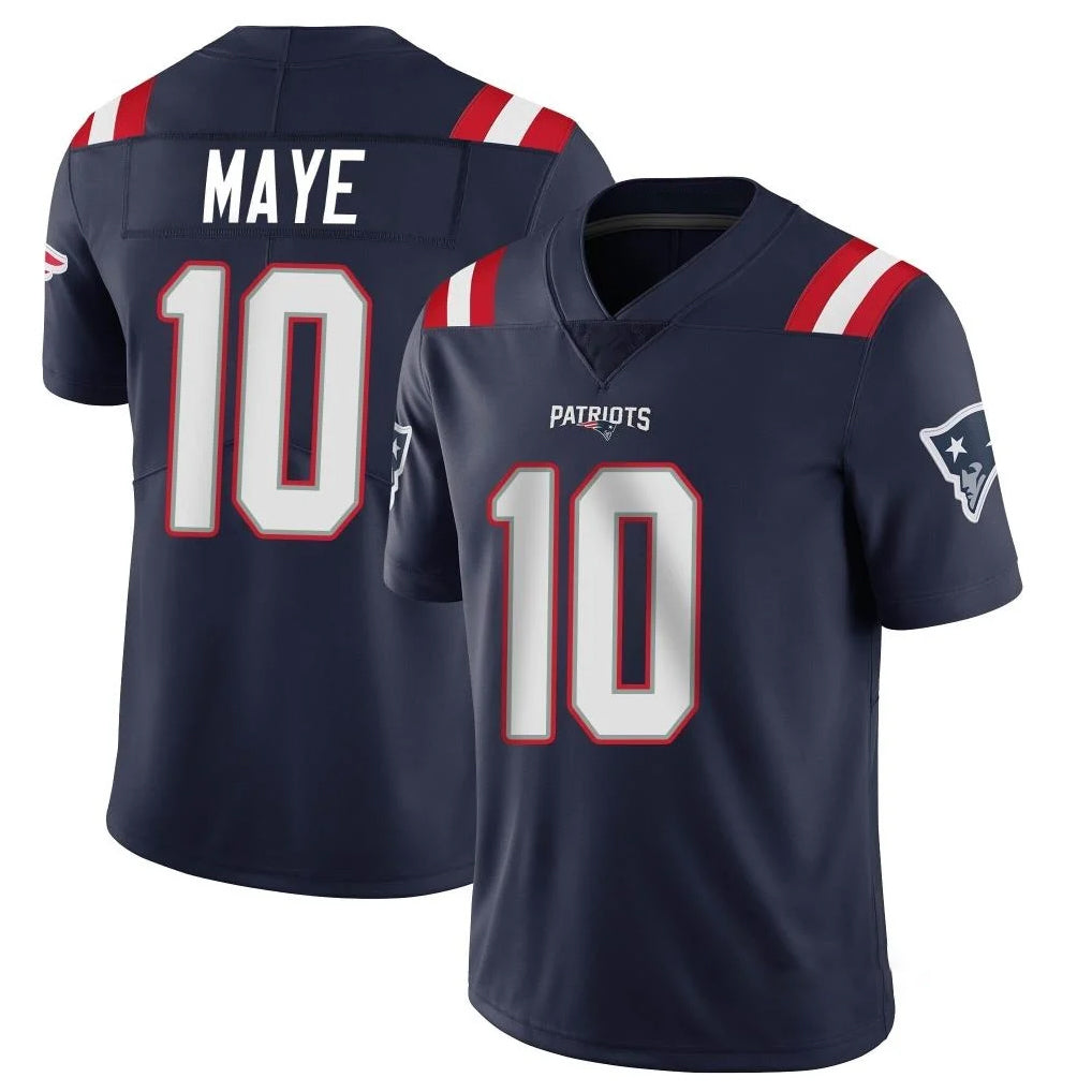 Elroe NE.Patriots #10 Drake Maye Player Navy Vapor Untouchable Home Game Stitched Jerseys