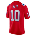 Elroe NE.Patriots #10 Drake Maye Red Player Game Stitched Jerseys