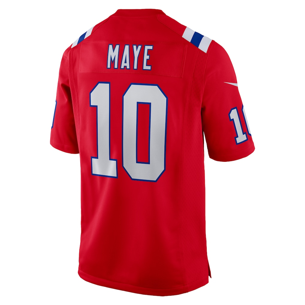 Elroe NE.Patriots #10 Drake Maye Red Player Game Stitched Jerseys