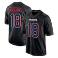 Elroe NE.Patriots #18 Kyle Williams Player Carbon Fashion Limited Home Game Stitched Jerseys