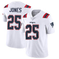 Elroe NE.Patriots #25 Marcus Jones Player White Vapor Untouchable Home Game Stitched Jerseys