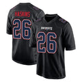 Elroe NE.Patriots #26 Hassan Haskins Player Carbon Fashion Limited Home Game Stitched Jerseys