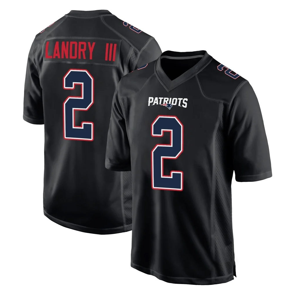 Elroe NE.Patriots #2 Harold Landry III Player Carbon Fashion Limited Home Game Stitched Jerseys