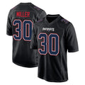 Elroe NE.Patriots #30 Jam Miller Player Carbon Fashion Limited Home Game Stitched Jerseys