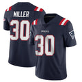 Elroe NE.Patriots #30 Jam Miller Player Navy Vapor Untouchable Home Game Stitched Jerseys