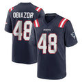 Elroe NE.Patriots #48 Namdi Obiazor Player Navy Home Game Stitched Jerseys