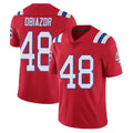 Elroe NE.Patriots #48 Namdi Obiazor Player Red Vapor Untouchable Home Game Stitched Jerseys