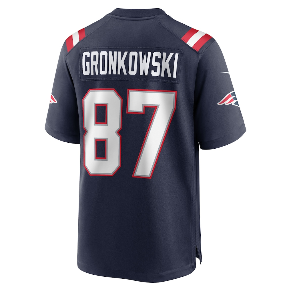 Elroe NE.Patriots #87 Rob Gronkowski Navy Team Retired Player Game Stitched Jerseys