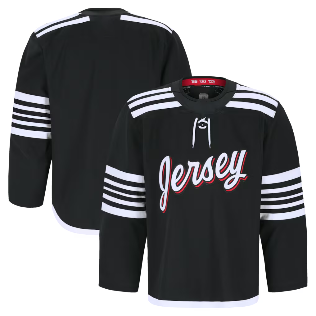 Elroe N.Jersey Devils Black Alternate Authentic Pro Jerseys