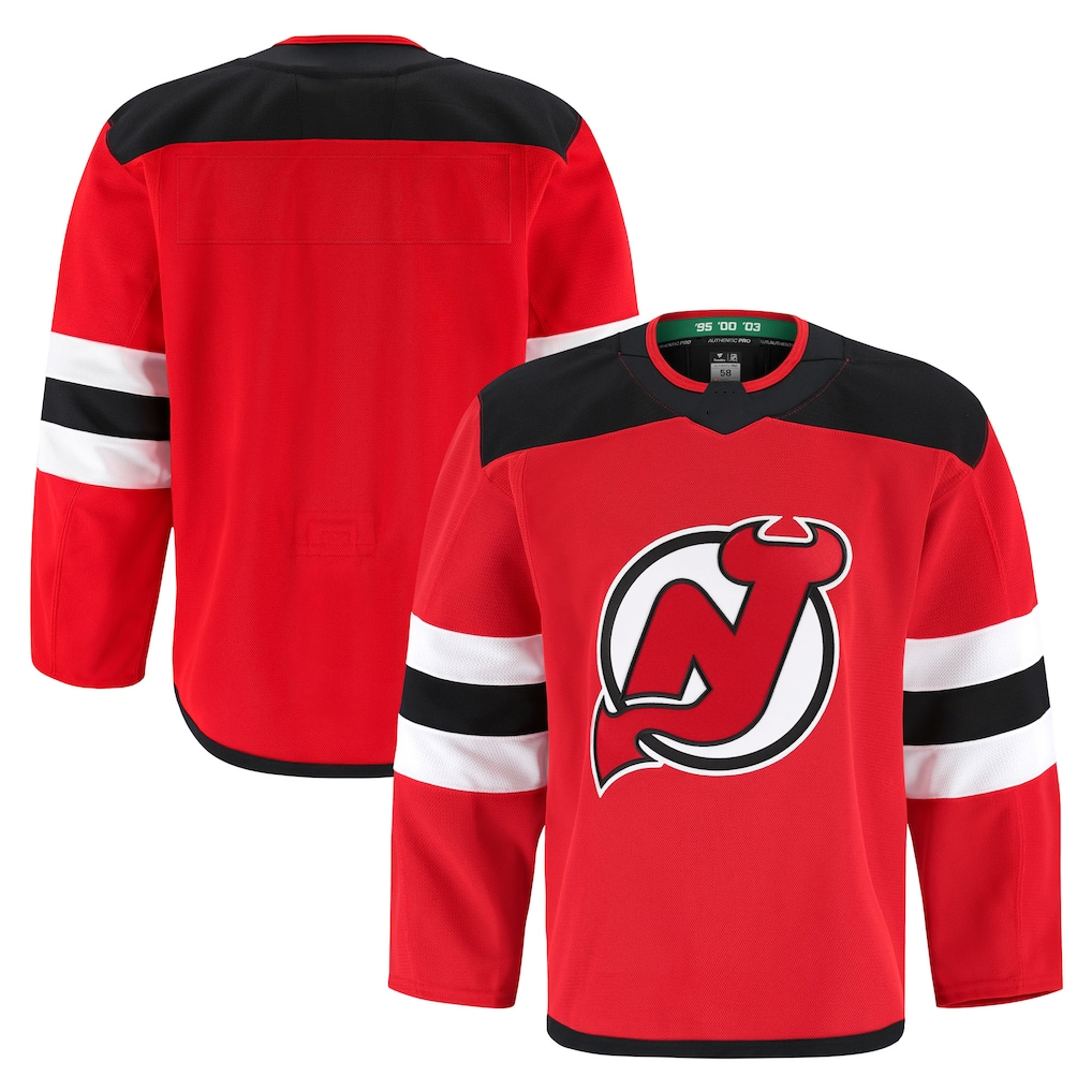 Elroe N.Jersey Devils Red Home Authentic Pro Jerseys