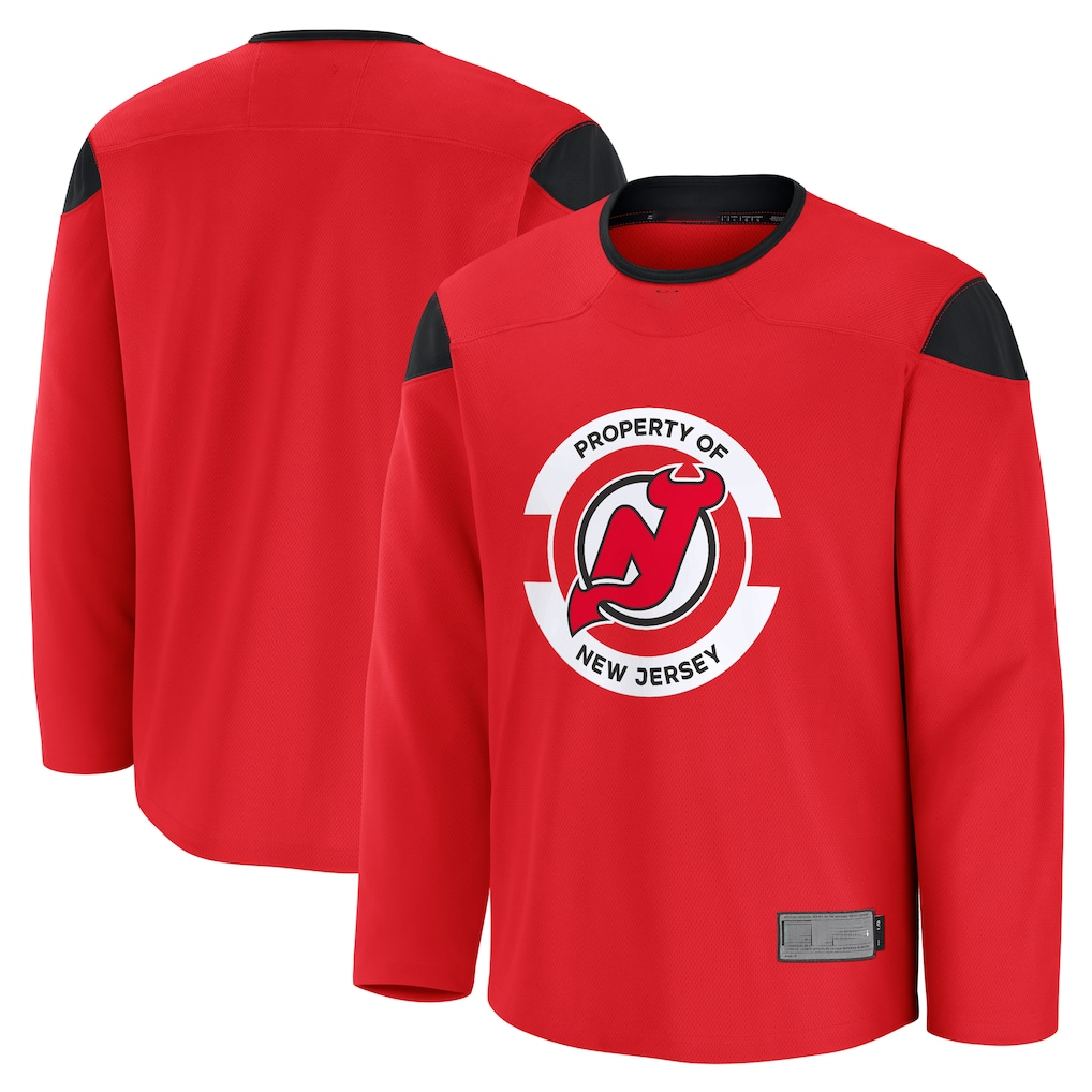 Elroe N.Jersey Devils Red Practice Jerseys