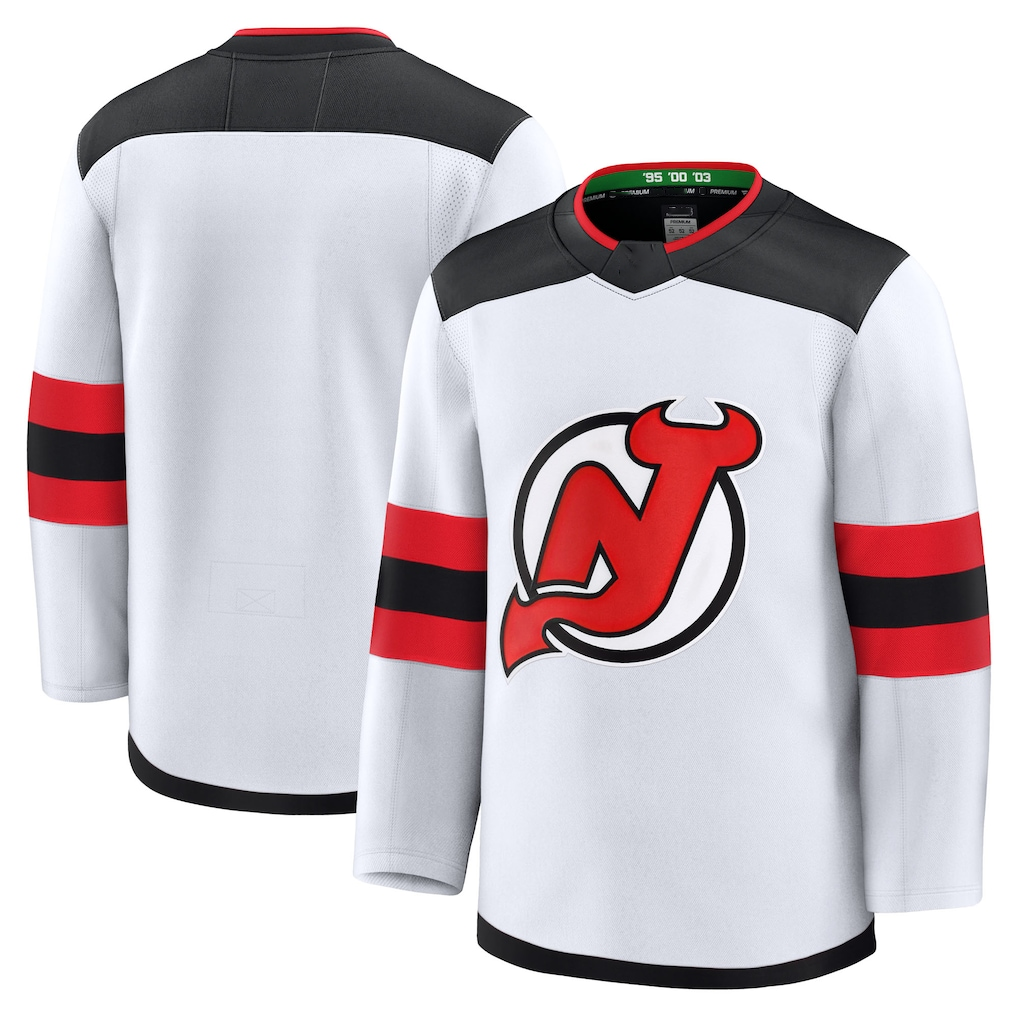 Elroe N.Jersey Devils White Away Premium Jerseys