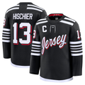Elroe N.Jersey Devils #13 Nico Hischier Black Alternate Premium Jerseys