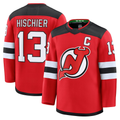 Elroe N.Jersey Devils #13 Nico Hischier Red Home Premium Jerseys