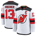 Elroe N.Jersey Devils #13 Nico Hischier White Away Premium Jerseys