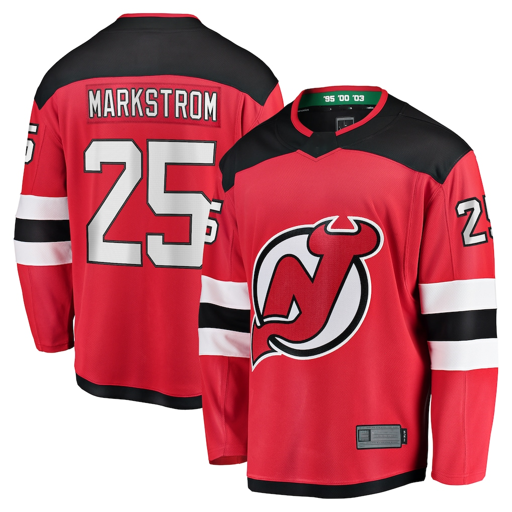 Elroe N.Jersey Devils #25 Jacob Markstrom Red Home Premier Breakaway Player Jerseys