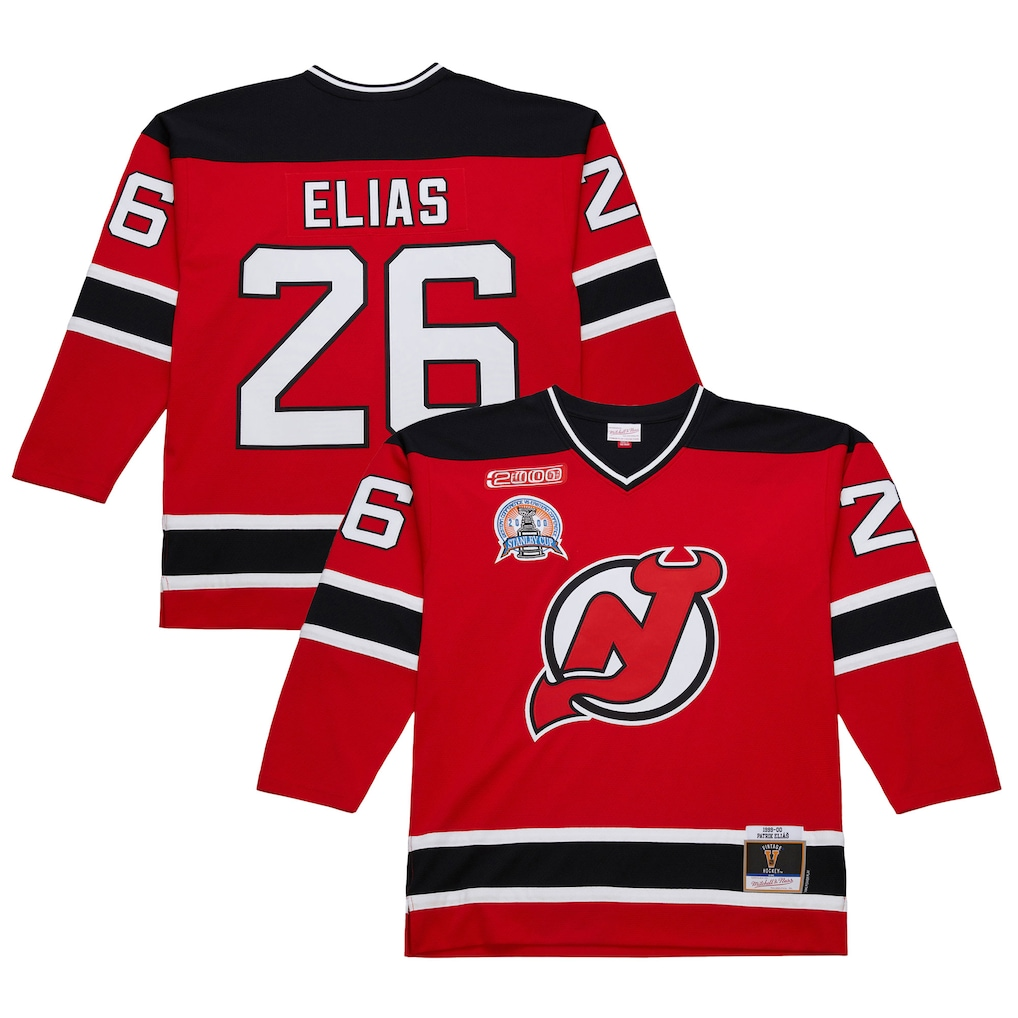 Elroe N.Jersey Devils #26 Patrik Elias Red 1999-00 Power Play Jerseys
