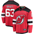 Elroe N.Jersey Devils #63 Jesper Bratt Red Home Breakaway Player Jerseys
