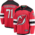 Elroe N.Jersey Devils #71 Jonas Siegenthaler Red Home Breakaway Player Jerseys