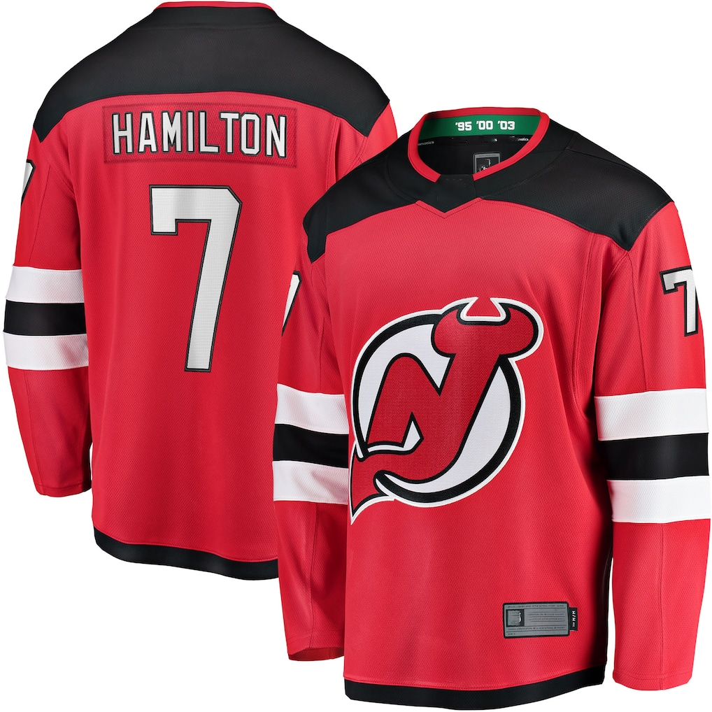 Elroe N.Jersey Devils #7 Dougie Hamilton Red Breakaway Player Jerseys