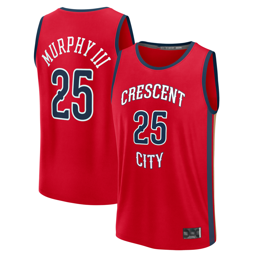Elroe NO.Pelicans #25 Trey Murphy III Red Fast Break Replica Player Stitched Jerseys- Statement Edition