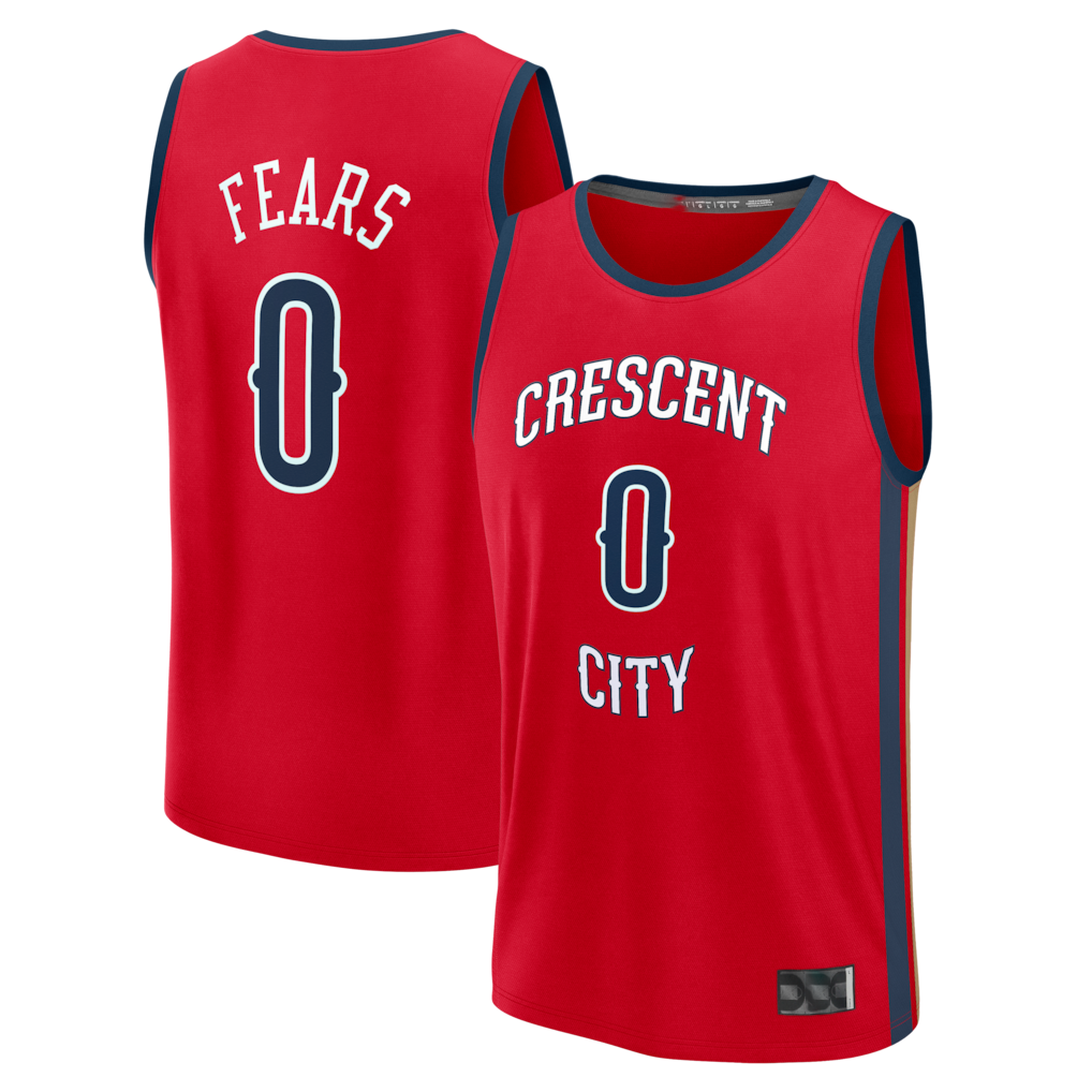 Elroe NO.Pelicans #0 Jeremiah Fears Red Fast Break Replica Player Stitched Jerseys- Statement Edition