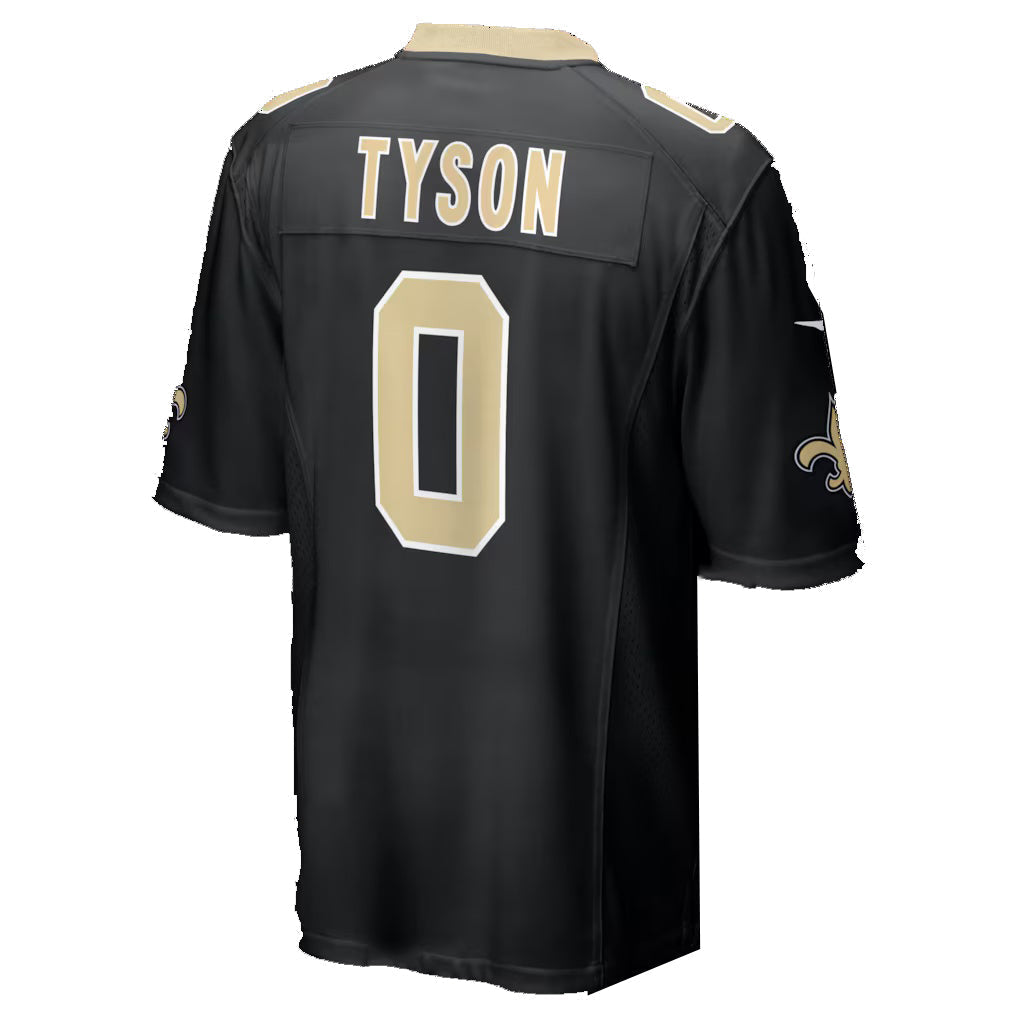 Elroe NO.Saints #0 Jordyn Tyson Black 2026 Draft First Round Pick No. 8 Team Game Stitched Jerseys