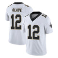 Elroe NO.Saints #12 Chris Olave Player White Limited Vapor Untouchable Home Game Stitched Jerseys