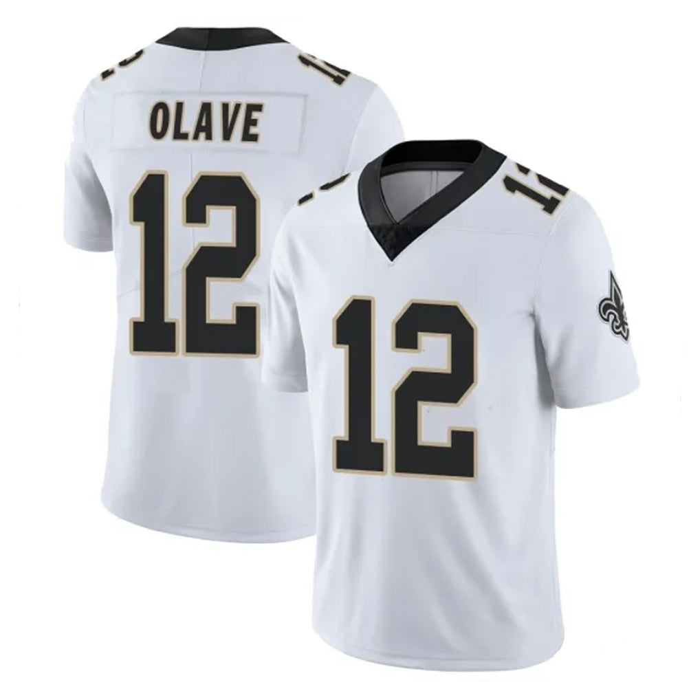 Elroe NO.Saints #12 Chris Olave Player White Limited Vapor Untouchable Home Game Stitched Jerseys
