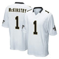 Elroe NO.Saints #1 Kool-Aid McKinstry Player White Home Game Stitched Jerseys