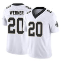 Elroe NO.Saints #20 Pete Werner Player White Limited Vapor F.U.S.E. Home Game Stitched Jerseys