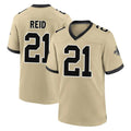 Elroe NO.Saints #21 Justin Reid Player Gold Home Game Stitched Jerseys