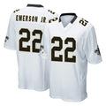 Elroe NO.Saints #22 Martin Emerson Jr. Player White Home Game Stitched Jerseys