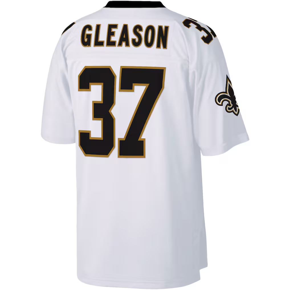 Elroe NO.Saints #37 Steve Gleason Mitchell & Ness White Big & Tall 2006 Retired Player Replica Jersey