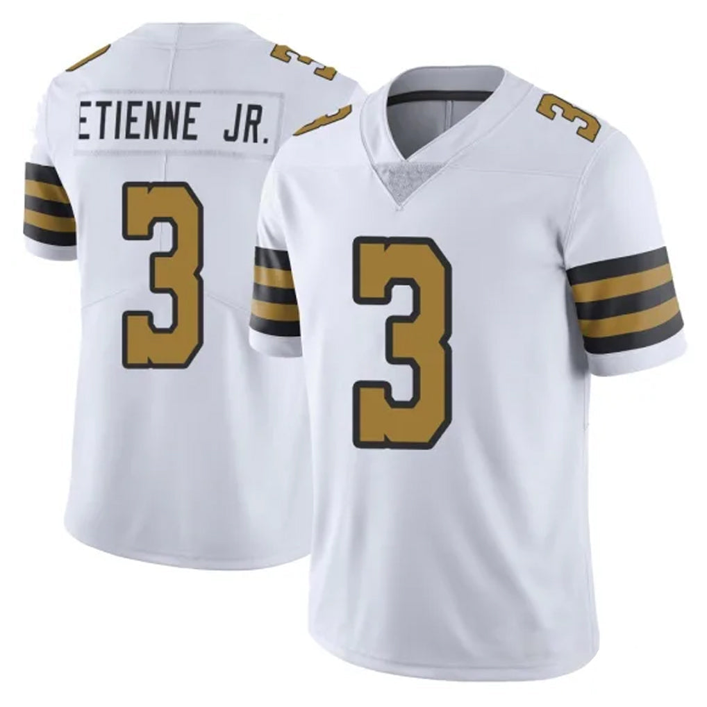 Elroe NO.Saints #3 Travis Etienne Jr. Player White Limited Color Rush Home Game Stitched Jerseys