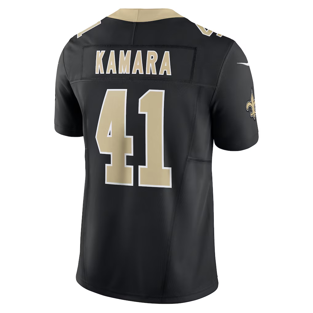 Elroe NO.Saints #41 Alvin Kamara Black Vapor F.U.S.E. Limited Stitched Jerseys