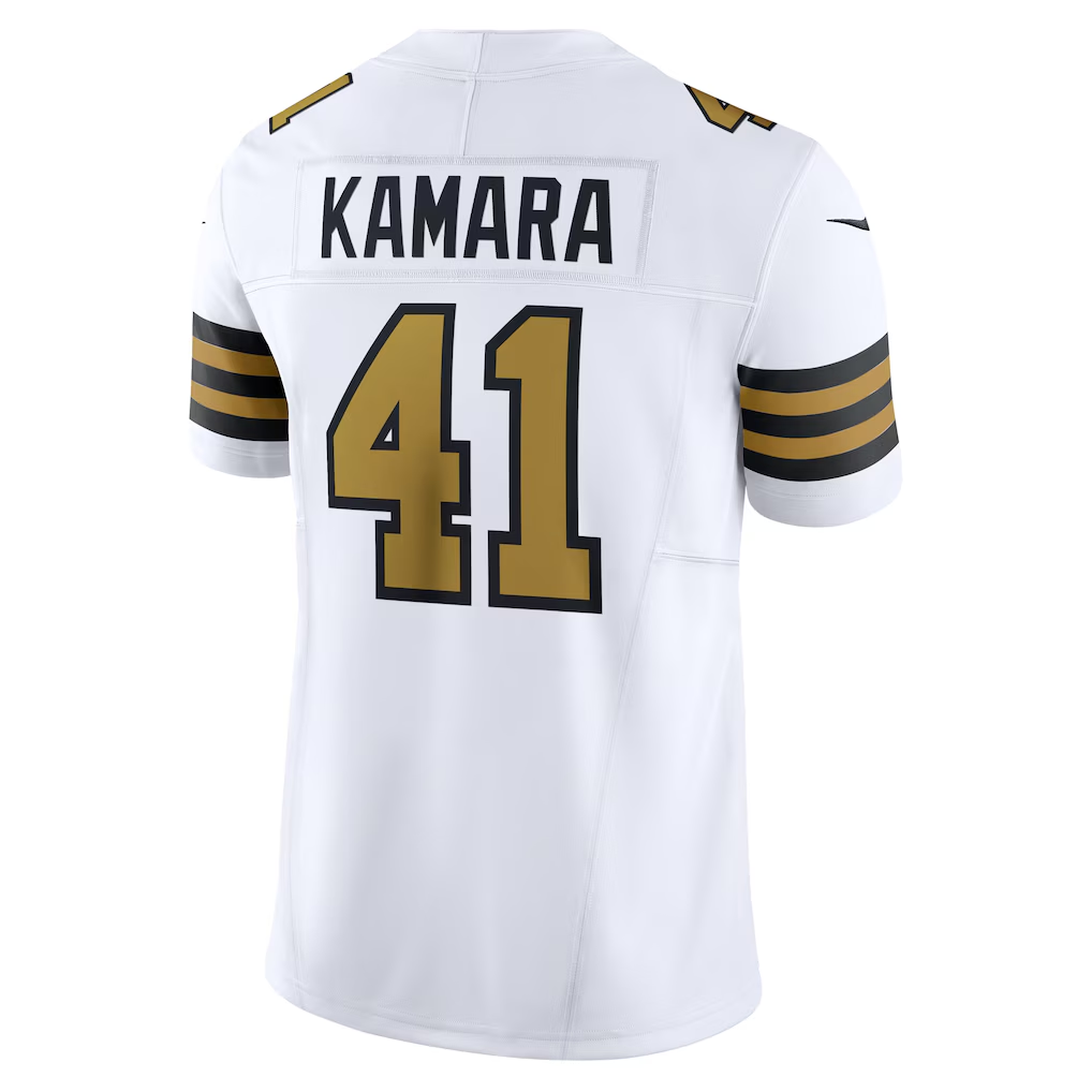 Elroe NO.Saints #41 Alvin Kamara White Alternate Vapor F.U.S.E. Limited Stitched Jerseys