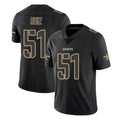 Elroe NO.Saints #51 Cesar Ruiz Player Black Impact Limited Home Game Stitched Jerseys