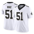 Elroe NO.Saints #51 Cesar Ruiz Player White Limited Vapor F.U.S.E. Home Game Stitched Jerseys