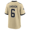 Elroe NO.Saints #6 Tyler Shough Gold Alternate Game Player Stitched Jerseys