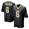 Elroe NO.Saints #6 Tyler Shough Player Black Home Game Stitched Jerseys