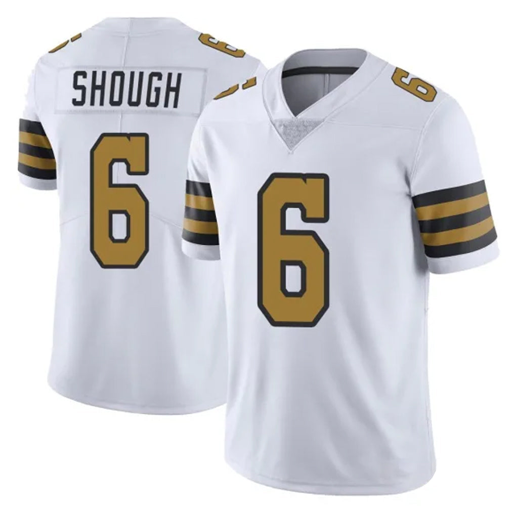 Elroe NO.Saints #6 Tyler Shough Player White Limited Color Rush Home Game Stitched Jerseys