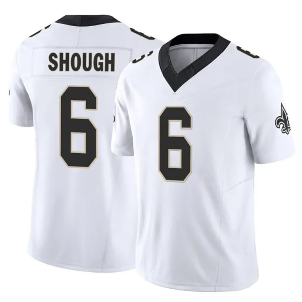 Elroe NO.Saints #6 Tyler Shough Player White Limited Vapor F.U.S.E. Home Game Stitched Jerseys