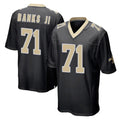 Elroe NO.Saints #71 Kelvin Banks Jr. Player Black Home Game Stitched Jerseys