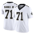 Elroe NO.Saints #71 Kelvin Banks Jr. Player White Limited Vapor F.U.S.E. Home Game Stitched Jerseys