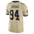 Elroe NO.Saints #94 Cameron Jordan Player Gold Alternate Vapor F.U.S.E. Limited Stitched Jerseys
